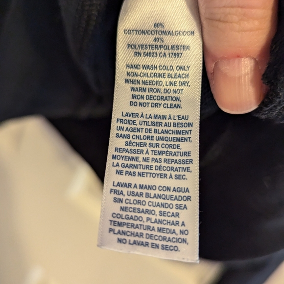 Black Old Navy Sweatshirt with Jewel Neckline size XL Tall - Picture 4 of 4